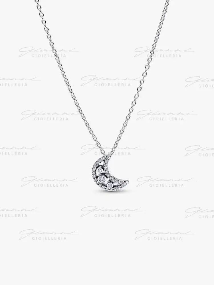 Collana Pandora - Pendente Falce di Luna 50 cm Collane