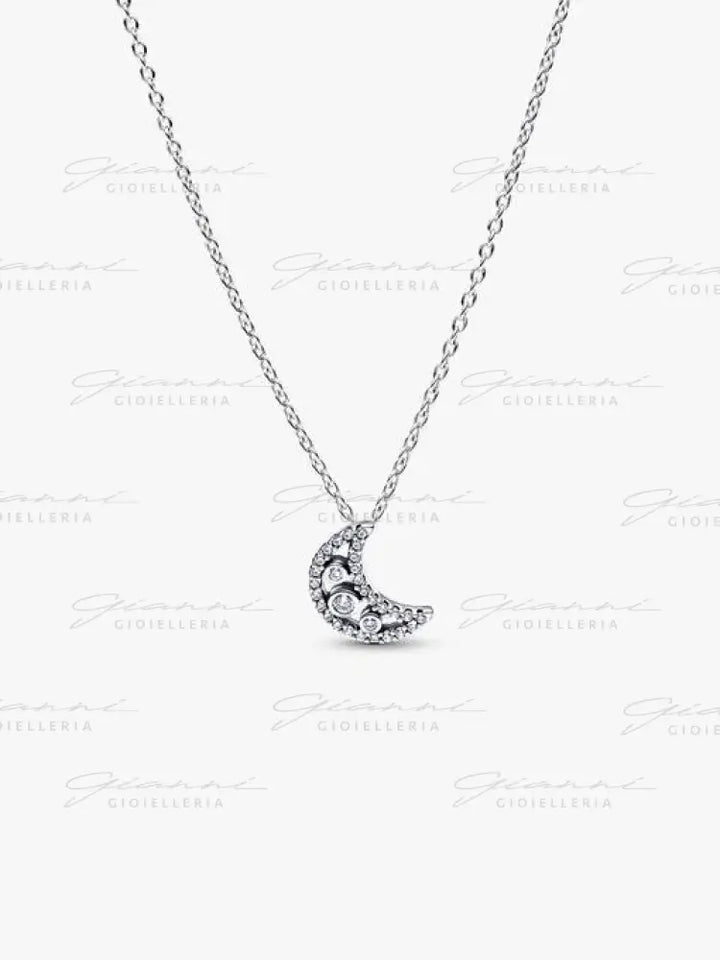 Collana Pandora - Pendente Falce di Luna 50 cm Collane