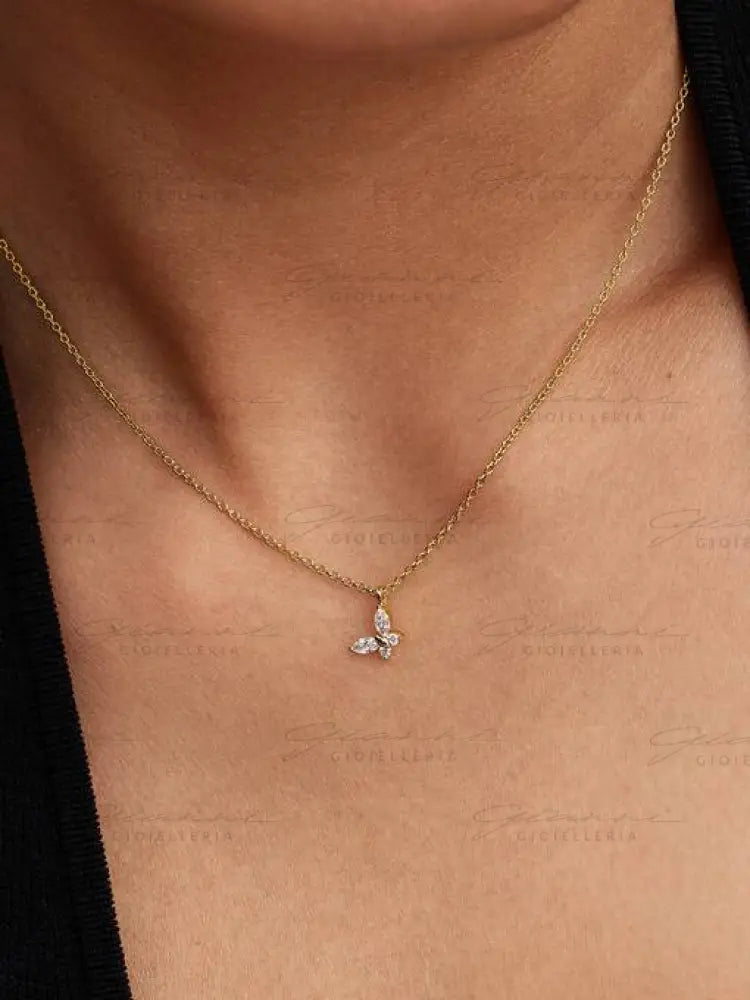 Collana Pandora - Pendente Farfalla 45 cm Collane