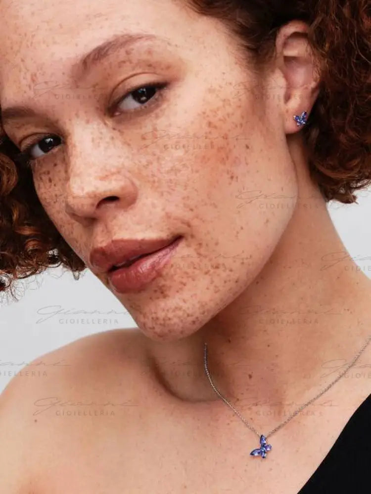 Collana Pandora - Pendente Farfalla 45 cm Collane