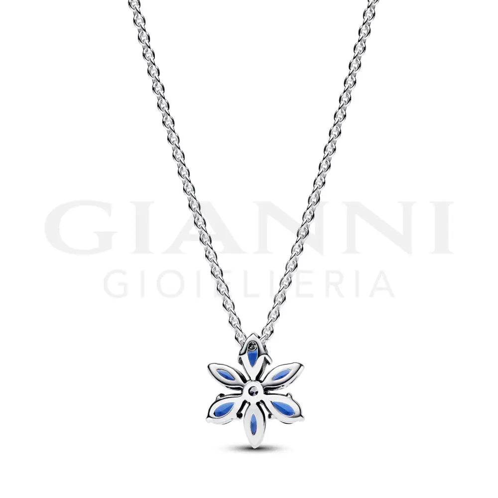 Collana Pandora - Pendente Herbarium Fiore Blu Charm