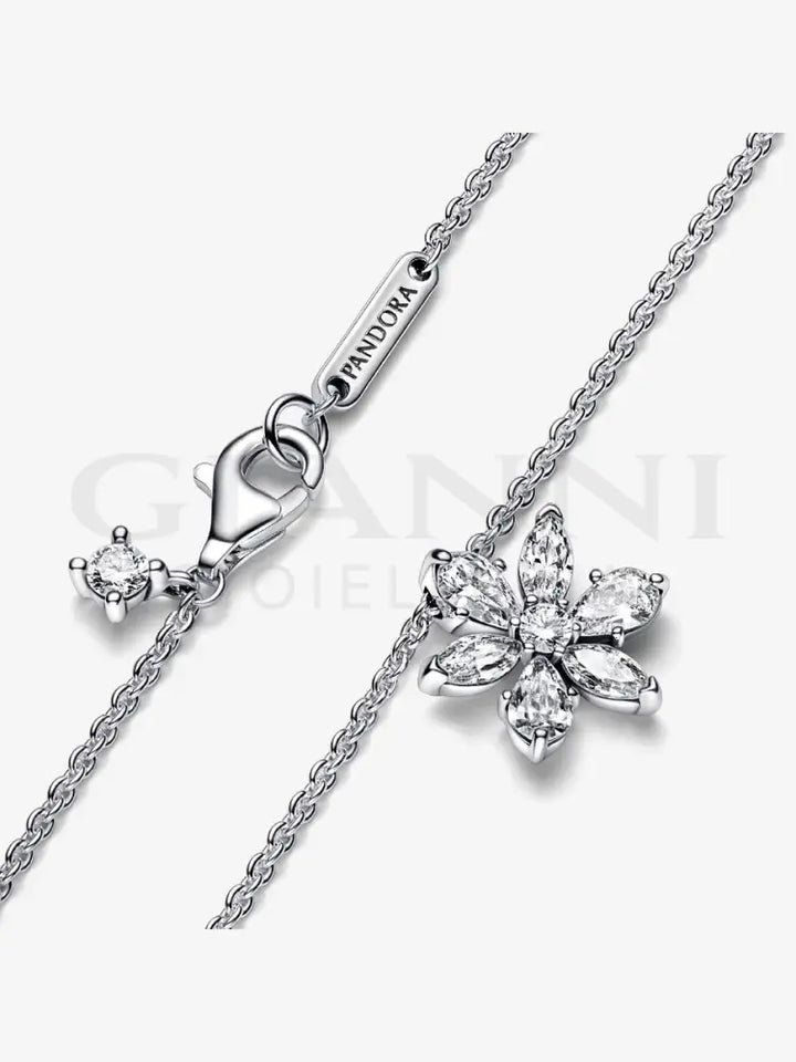 Collana Pandora - Pendente Herbarium Fiore Luminoso 45 cm Collane