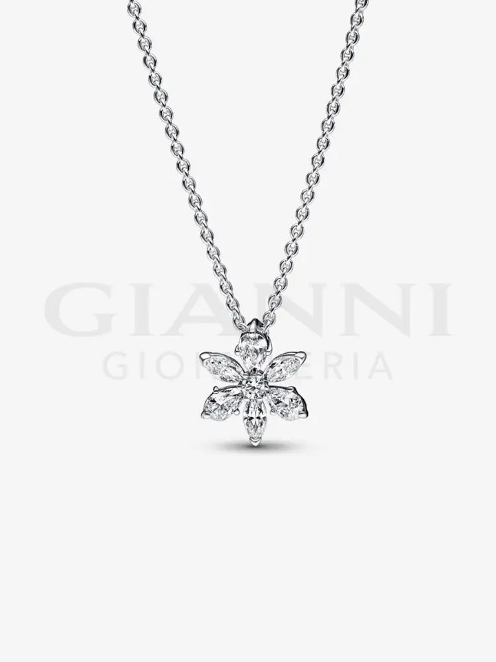 Collana Pandora - Pendente Herbarium Fiore Luminoso 45 cm Collane