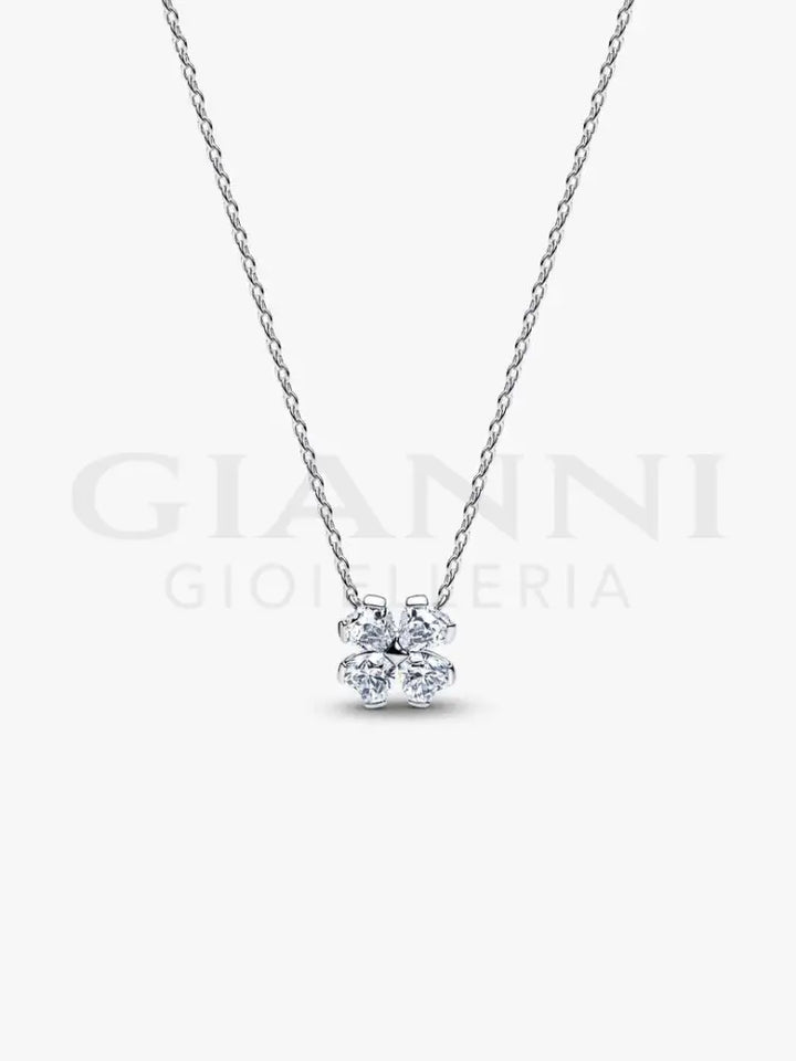 Collana Pandora - Quadrifoglio Luminoso - 45 cm - Collane