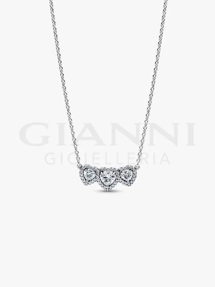 Collana Pandora - Tre Cuori 45 cm Collane