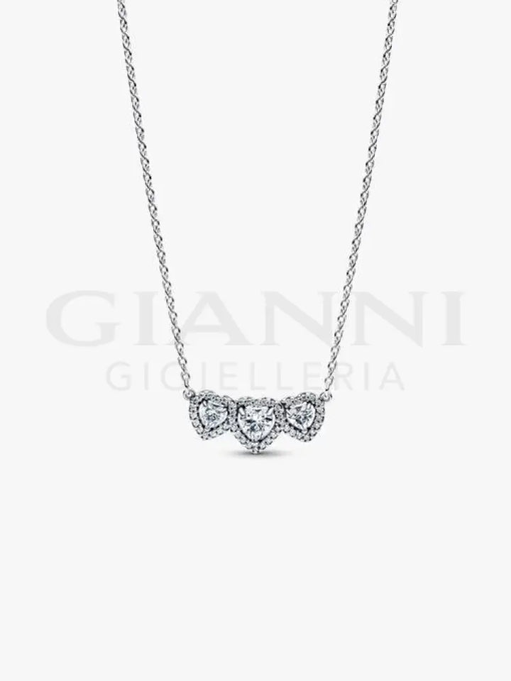 Collana Pandora - Tre Cuori 45 cm Collane