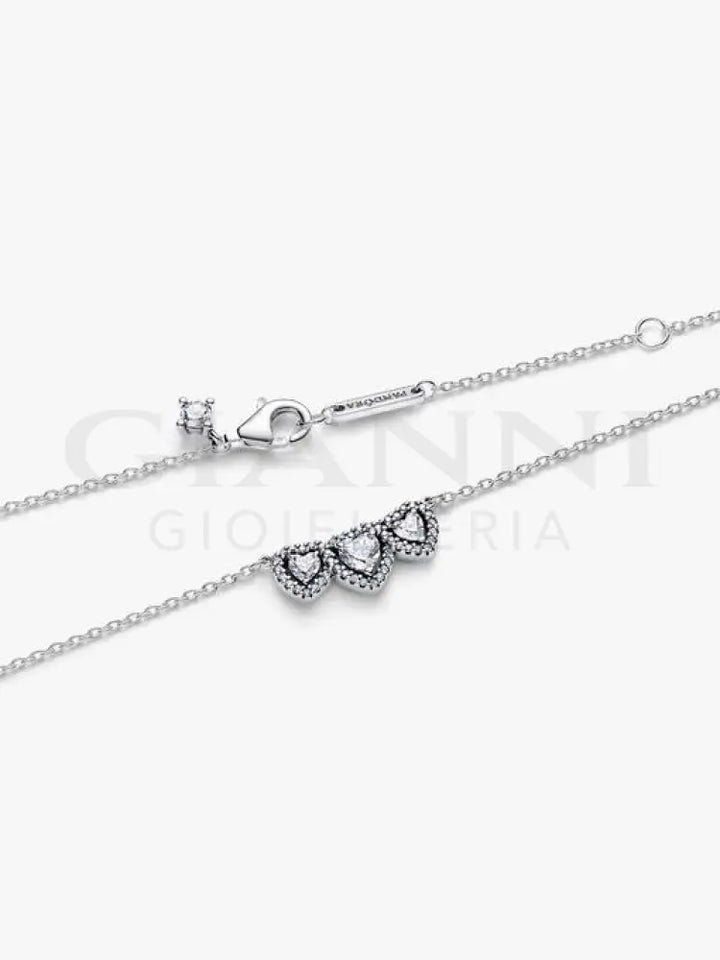 Collana Pandora - Tre Cuori 45 cm Collane