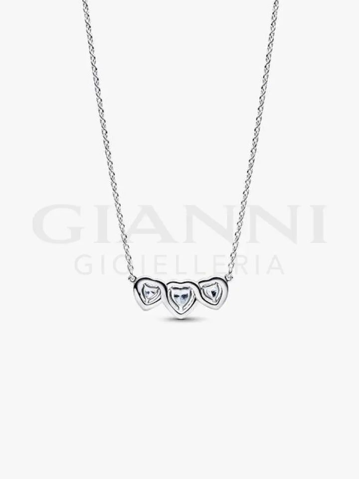 Collana Pandora - Tre Cuori 45 cm Collane