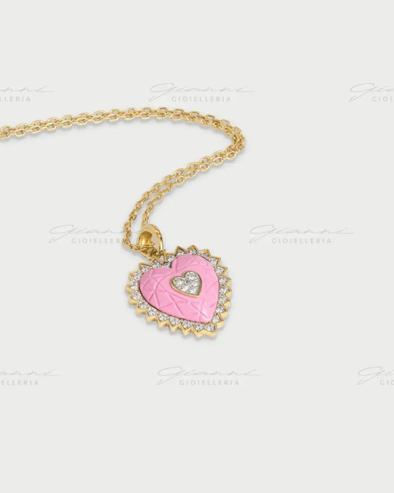 Collana Rue Des Mille - Holy berry cuore oro giallo Collane