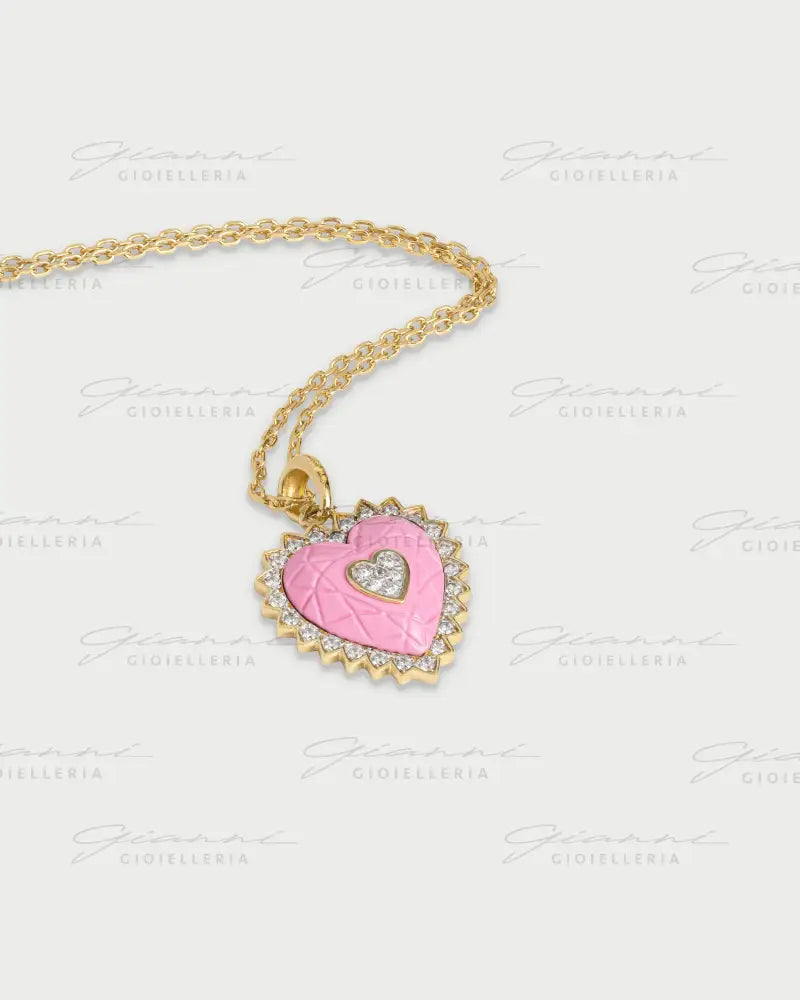 Collana Rue Des Mille - Holy berry cuore oro giallo Collane
