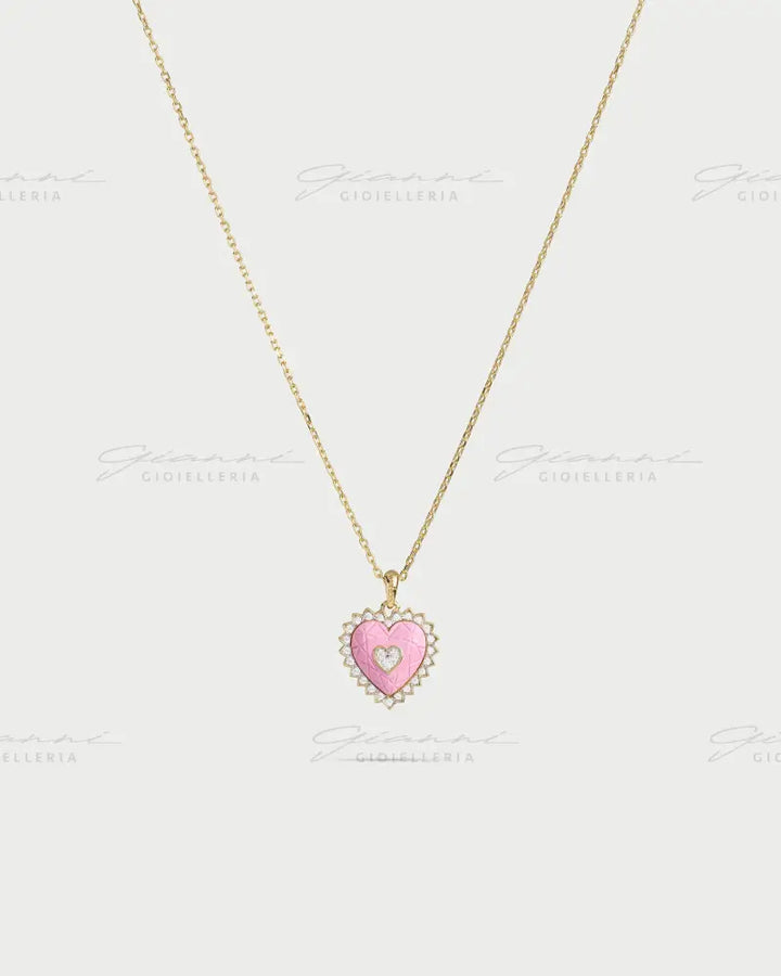 Collana Rue Des Mille - Holy berry cuore oro giallo Collane