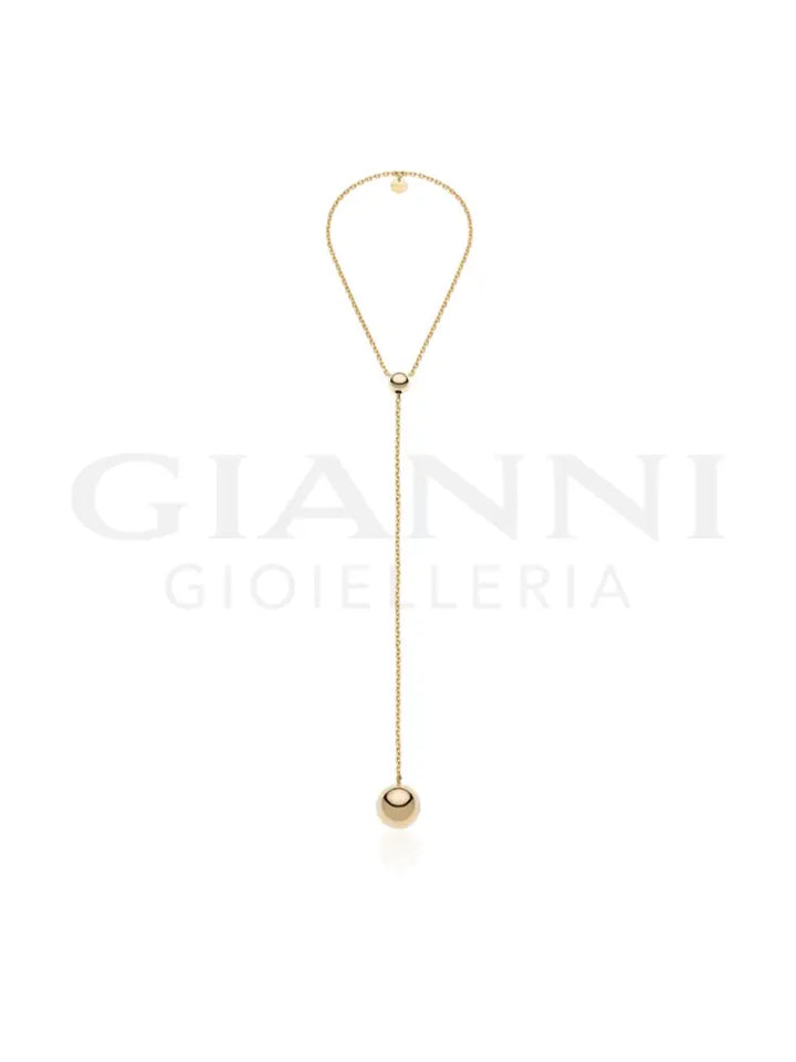 Collana Unoaerre - Dorata con sfera - Collane