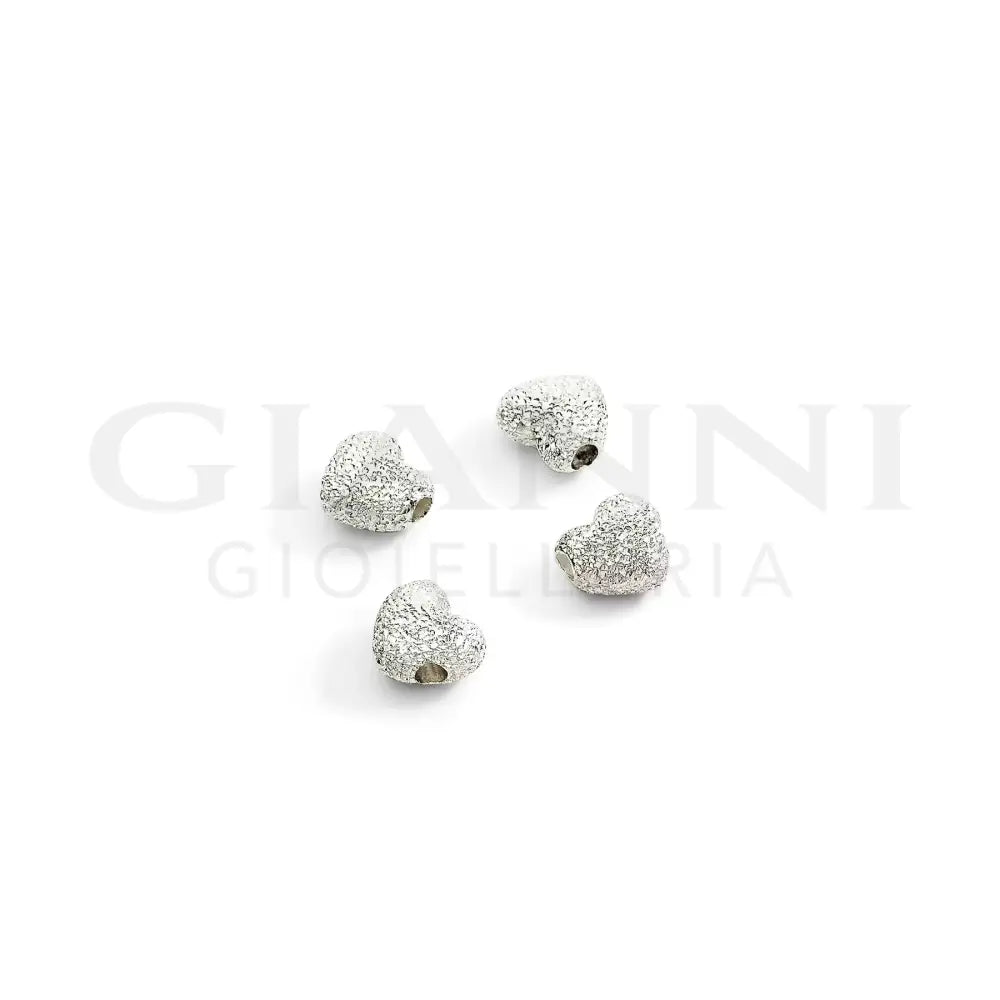 Componenti DoDo - Cuore Argento Diamantato - Componente