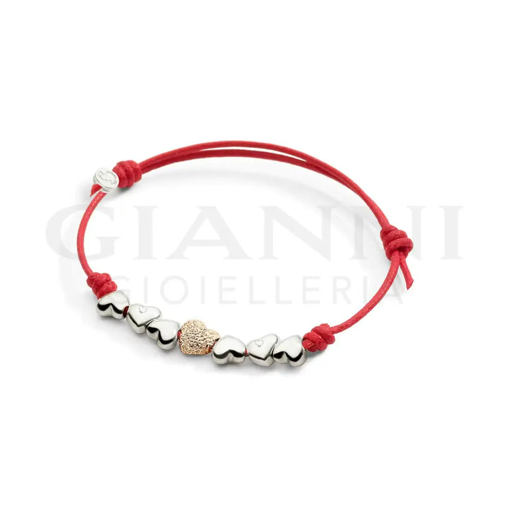 Componenti DoDo - Cuore Oro Rosa Diamantato - Componente