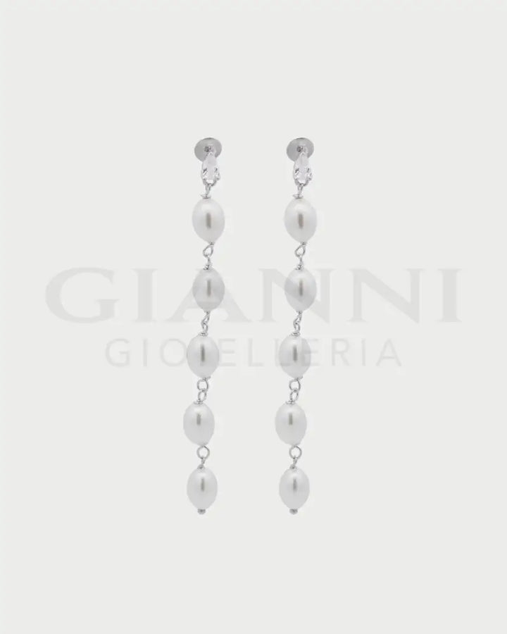 Coppia Di Orecchini Rue Des Mille - Pearl Cascade - Orecchini