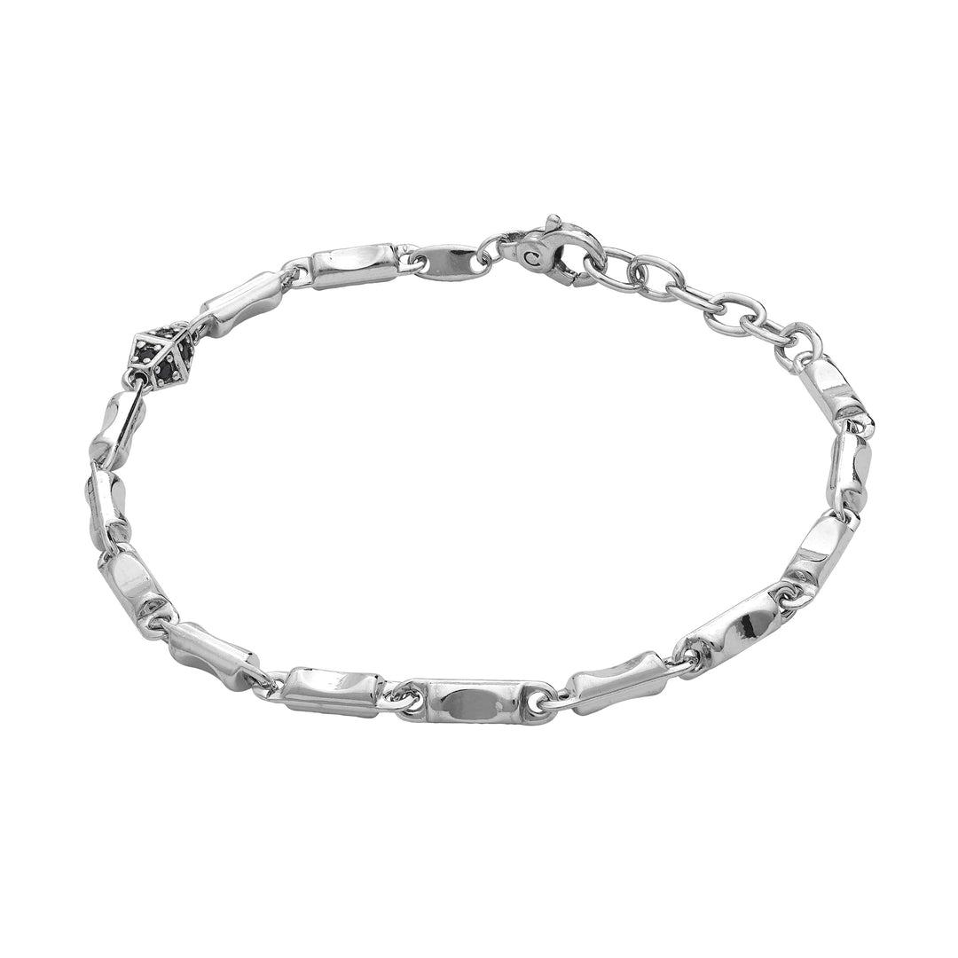 Bracciale Comete - Argento con Zirconi Neri