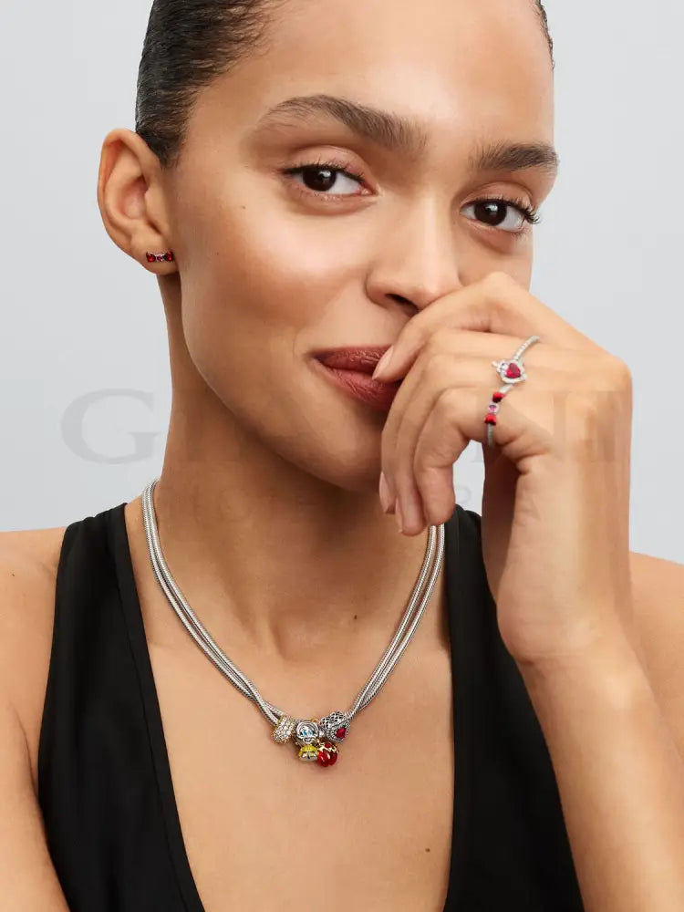 Disney Biancaneve Orecchini Fiocco Charm