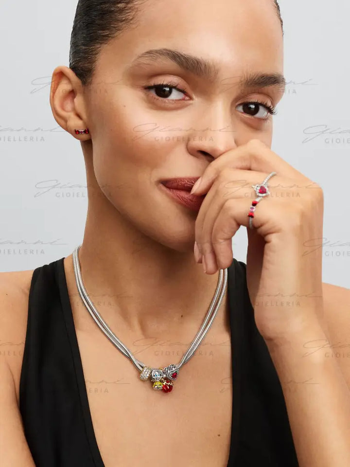 Disney Biancaneve Orecchini Fiocco Charm