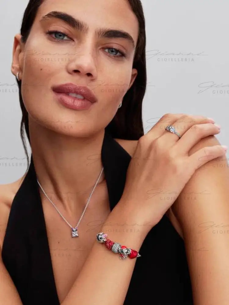 Disney Lilo & Stitch Stitch con la rosa Charm