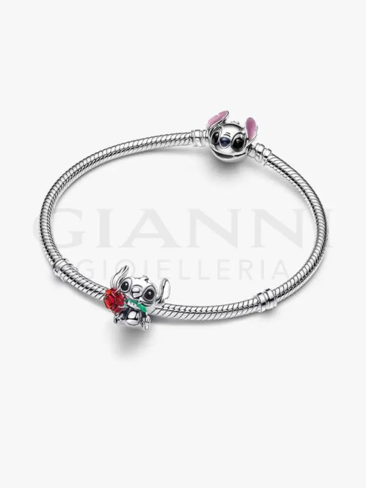 Disney Lilo & Stitch Stitch con la rosa Charm