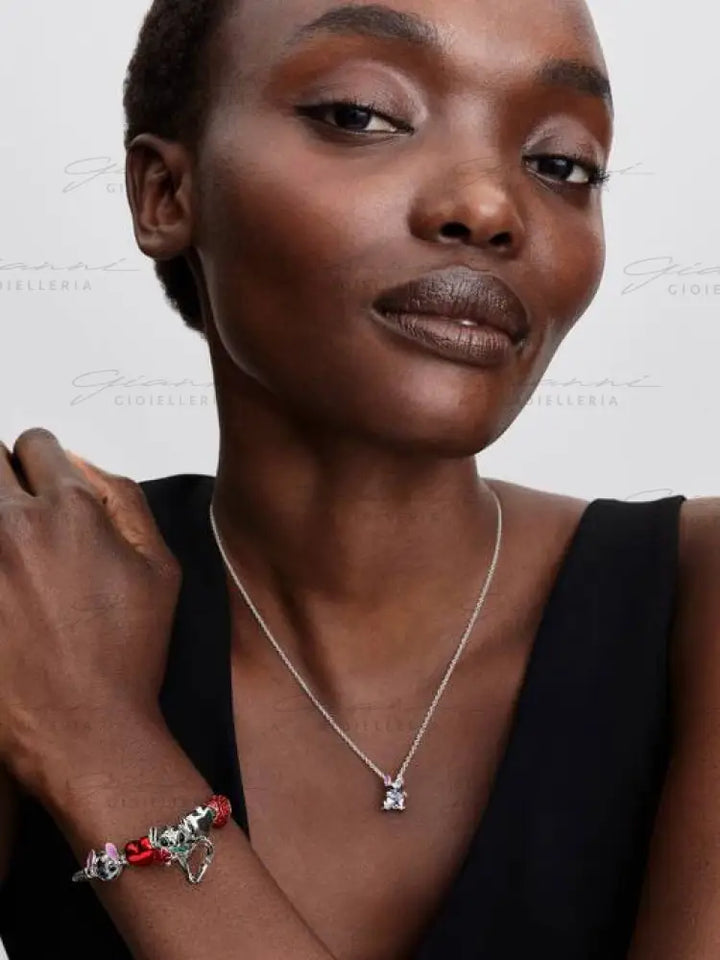 Disney Lilo & Stitch Stitch con la rosa Charm