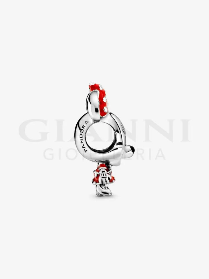 Disney Pandora Charm Minnie con Vestito e Fiocco a pois Charm