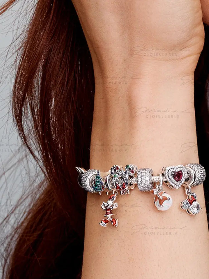 Disney Pandora Cip e Ciop e Pallina di Natale Charm