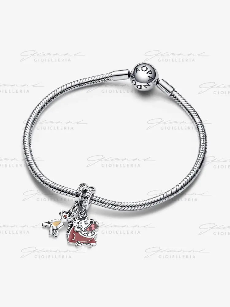 Disney Pandora Il Re Leone Pendente Timon e Pumbaa divisibile Charm