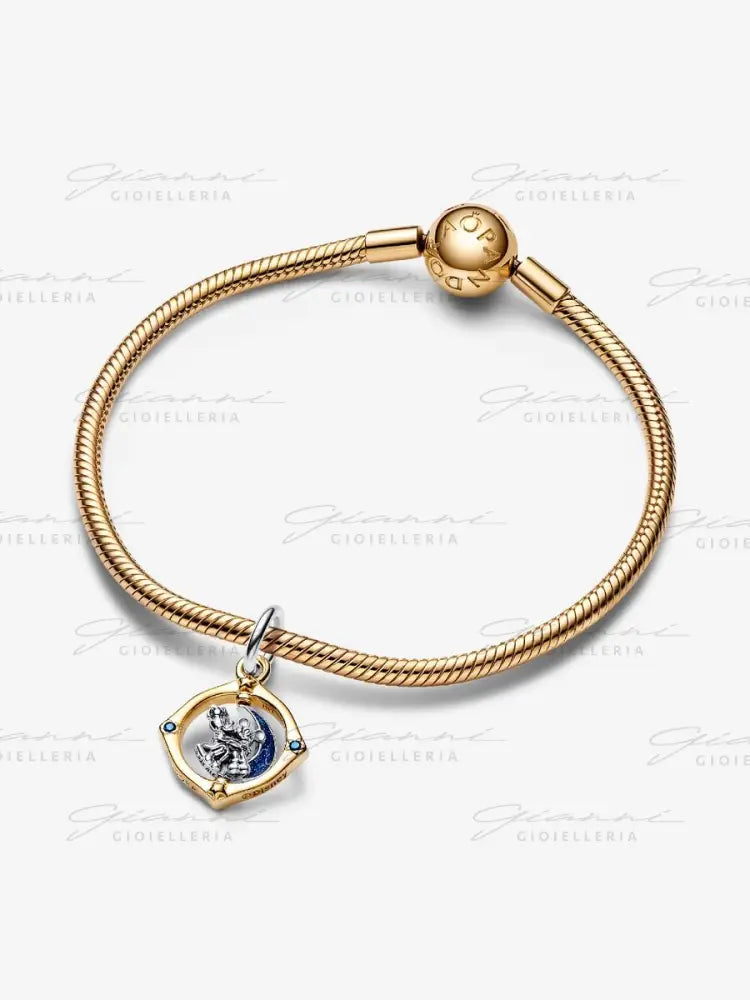 Disney Pandora Pendente Mickey Mouse e Minnie sulla Luna Charm