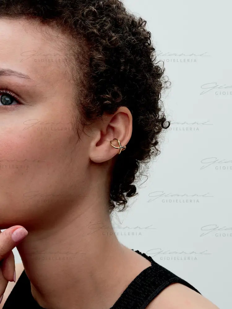 Ear Cuff Infinito Linea Sinuosa Orecchini