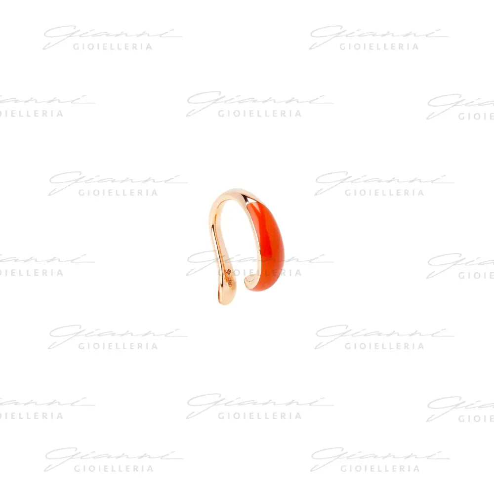 Earcuff DoDo - Rondelle argento dorato & smalto Orecchini