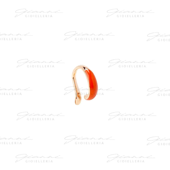 Earcuff DoDo - Rondelle argento dorato & smalto Orecchini