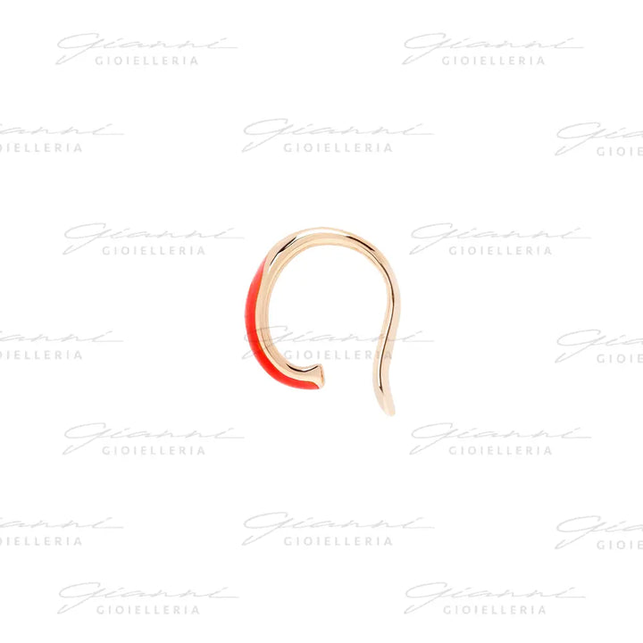 Earcuff DoDo - Rondelle argento dorato & smalto Orecchini