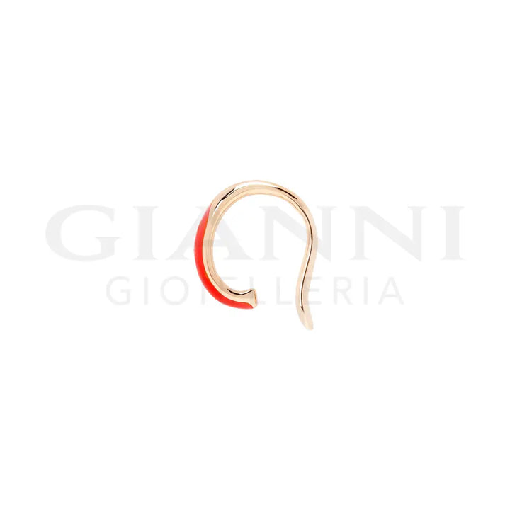 Earcuff DoDo - Rondelle argento dorato & smalto Orecchini