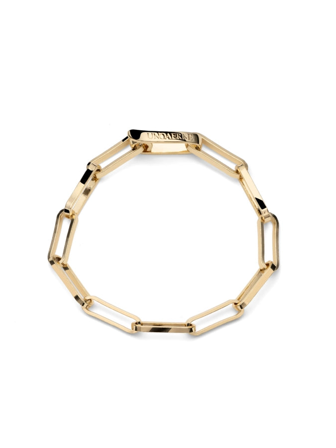 Bracciale Unoaerre - Paperclip dorato