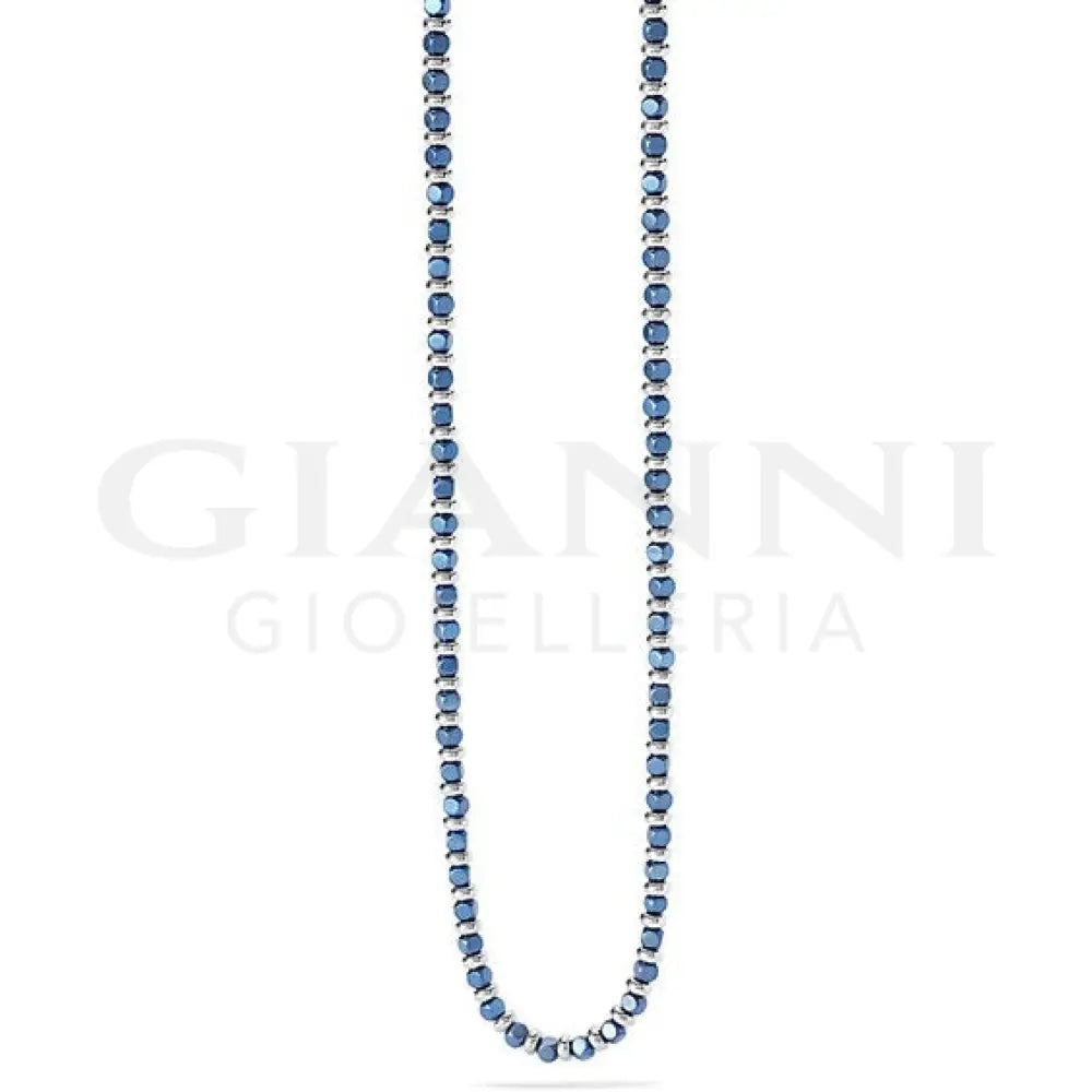 Girocollo Comete - Acciaio con Pvd Blu - Collane