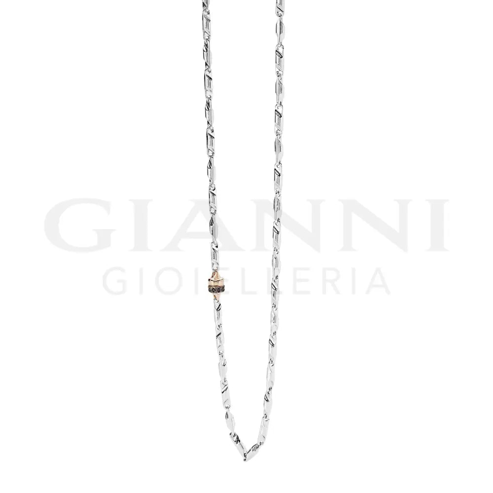 Girocollo Comete - Argento con Doratura Rosè e Zirconi - Collane
