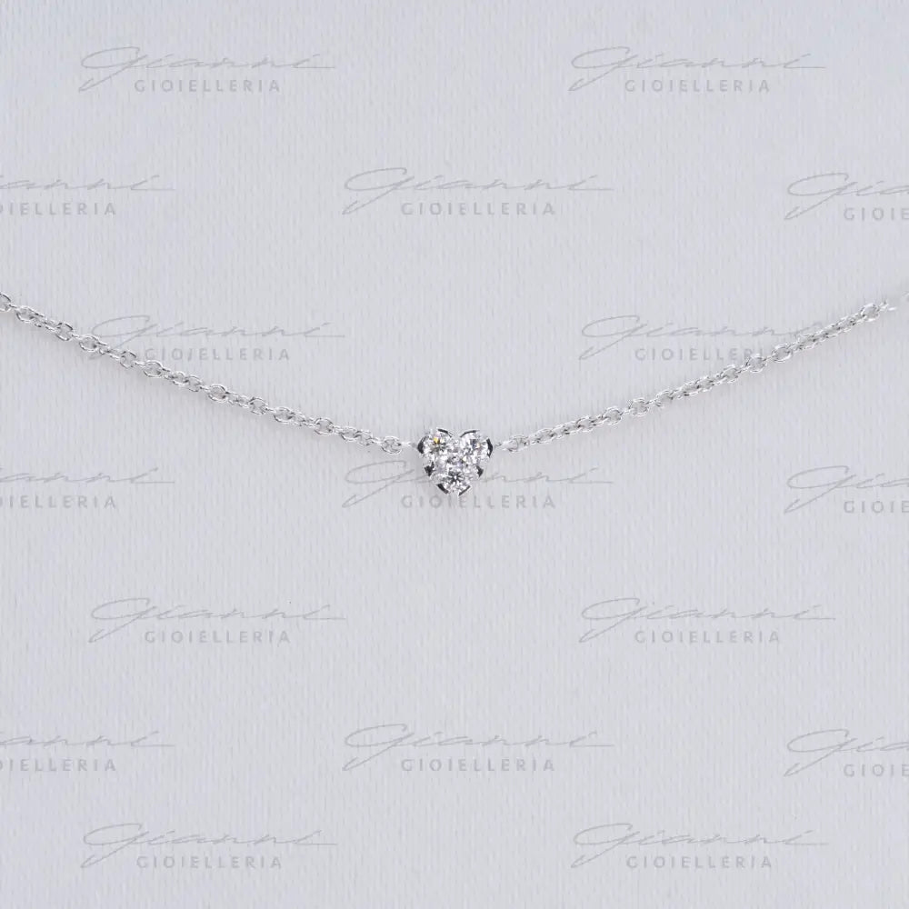 Girocollo Crivelli - Cuori in pavé diamanti Collane