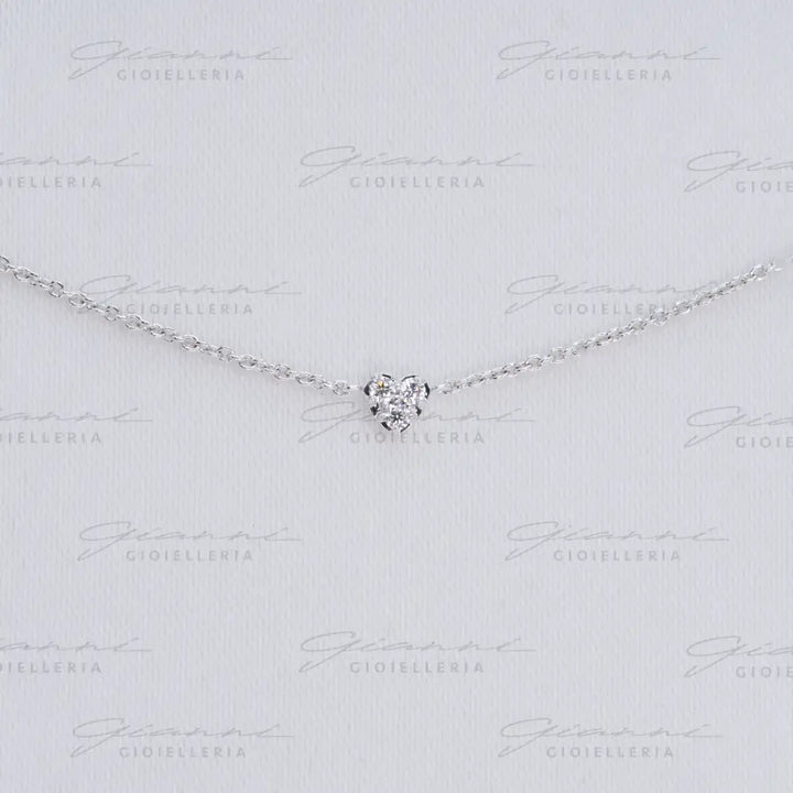 Girocollo Crivelli - Cuori in pavé diamanti Collane
