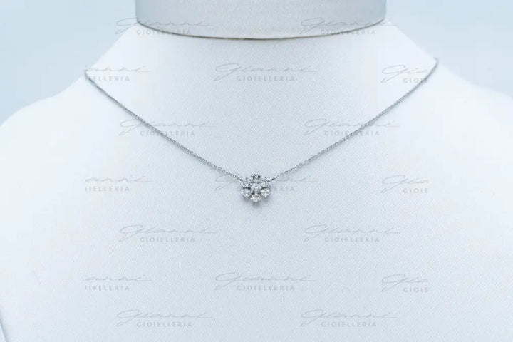 Girocollo Crivelli - Fantasia con fiore in pavè di diamanti Crivelli Collane
