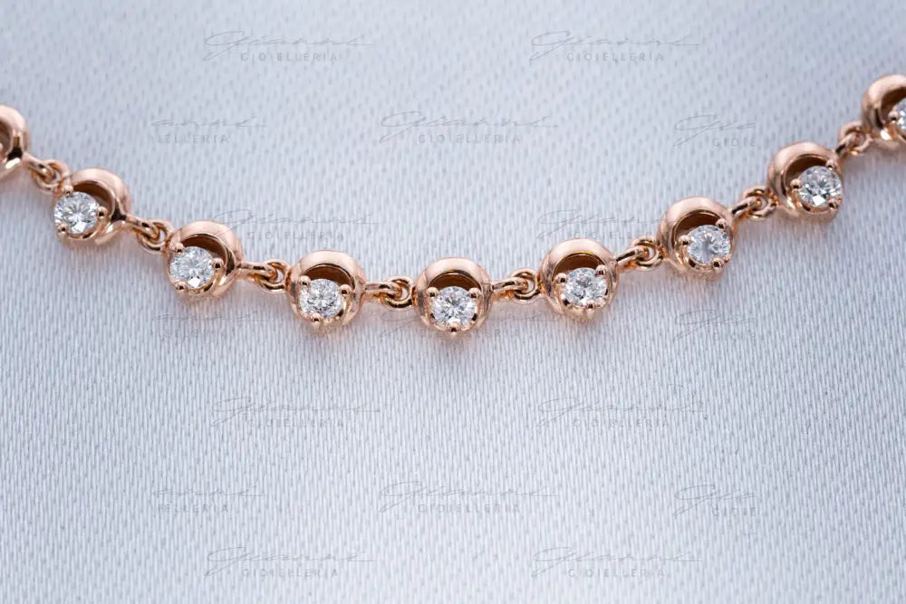 Girocollo Crivelli - Oro Rosa 18 kt con Diamanti Collane