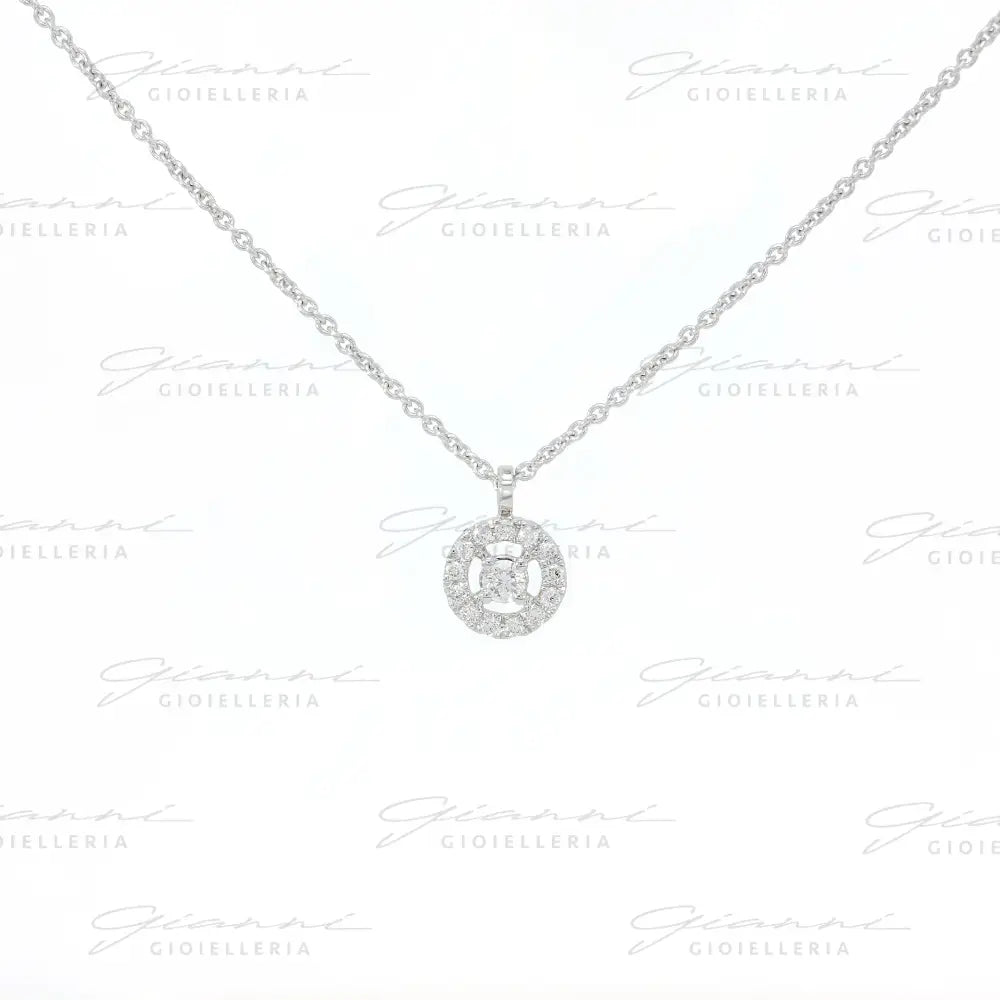 Girocollo Crivelli Punto luce in Oro Bianco con Diamanti Collane