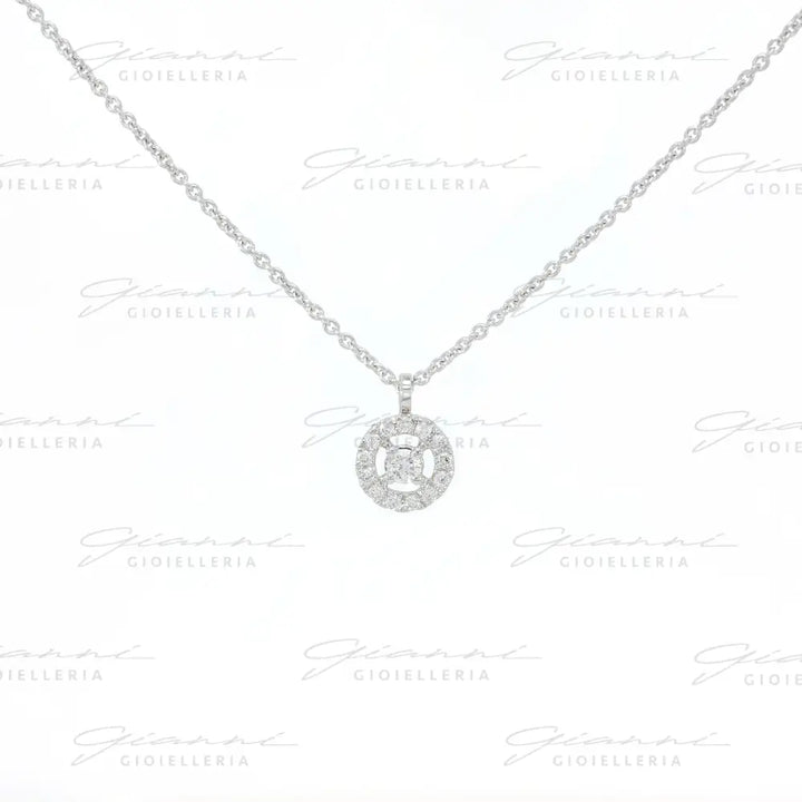 Girocollo Crivelli Punto luce in Oro Bianco con Diamanti Collane
