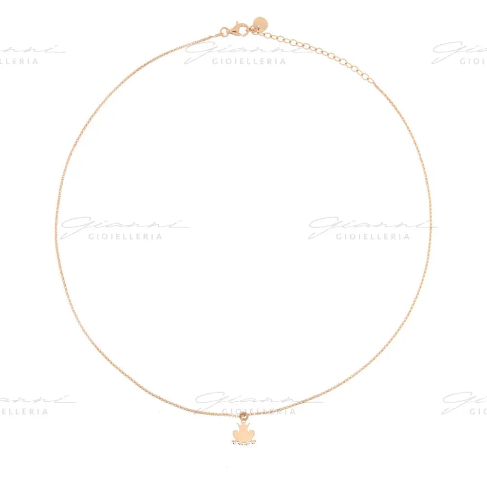 Girocollo Rue Des Mille - 1 Soggetto Micro Ranocchio Oro Rosa Collane