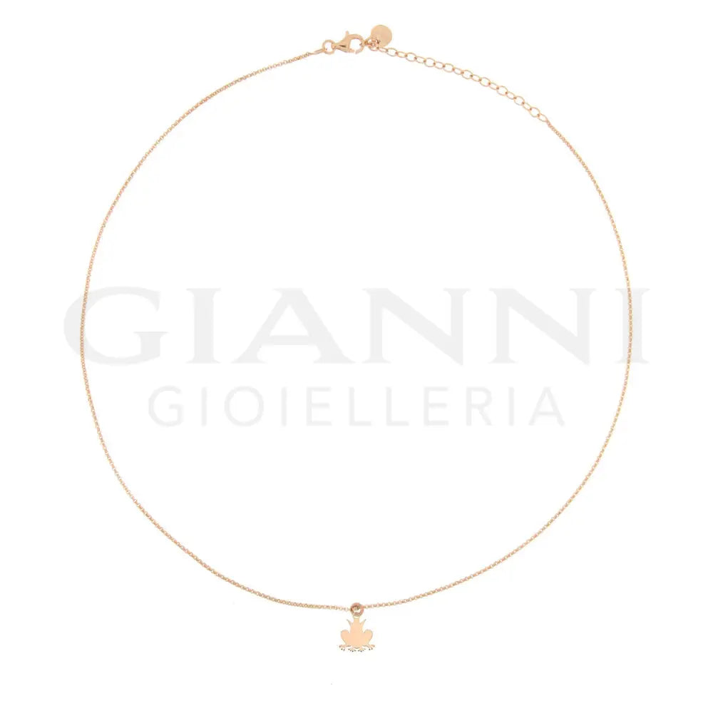 Girocollo Rue Des Mille - 1 Soggetto Micro Ranocchio Oro Rosa Collane