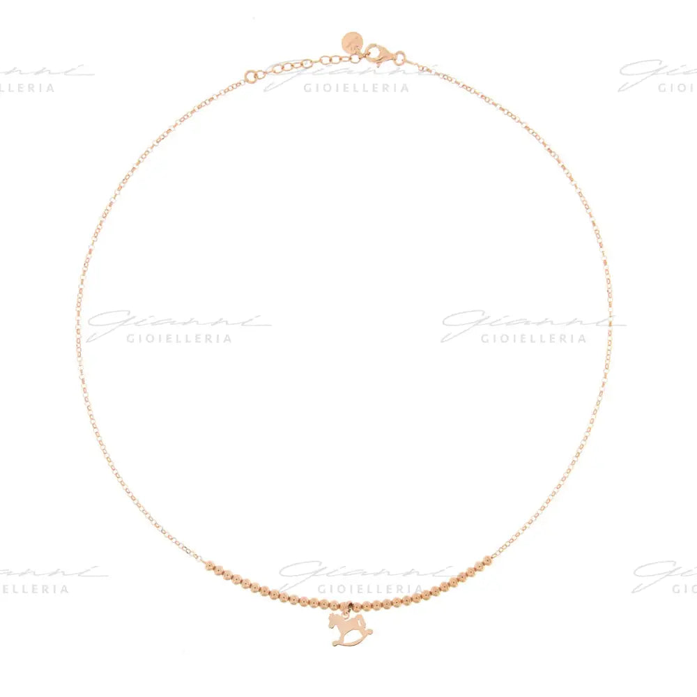Girocollo Rue Des Mille - Pallini Con 1 Soggetto Micro Cavallo Collane