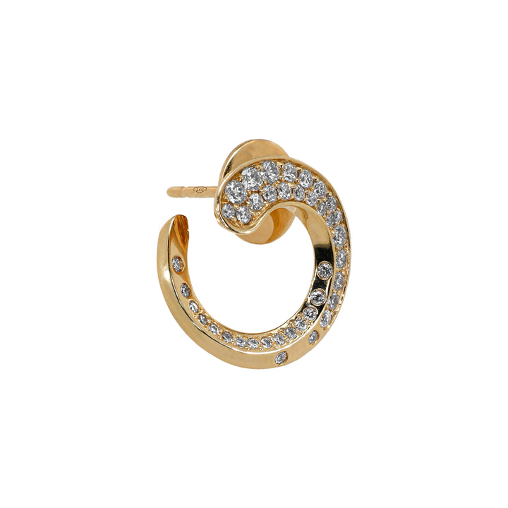 Orecchini Crivelli - Aspirale con Diamanti in Oro Rosa