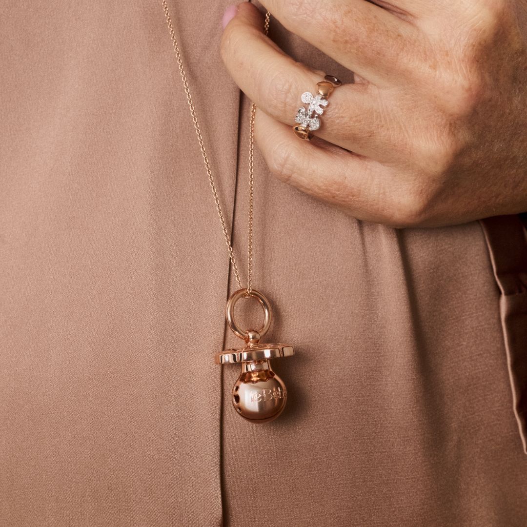 Collana leBebé - Suonamore I Ciucci in argento placcato oro rosa