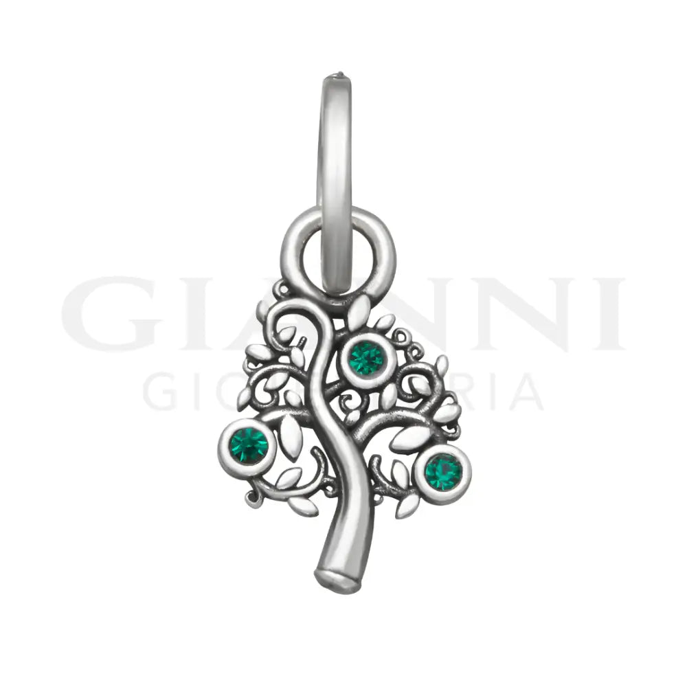 Mini Charm Giovanni Raspini - Albero Della Vita Crystal Verde Charm