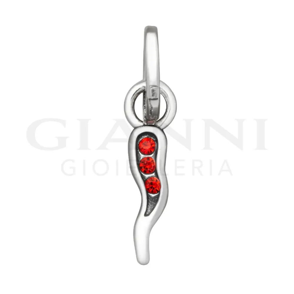 Mini Charm Giovanni Raspini - Cornino Crystal Rosso Charm